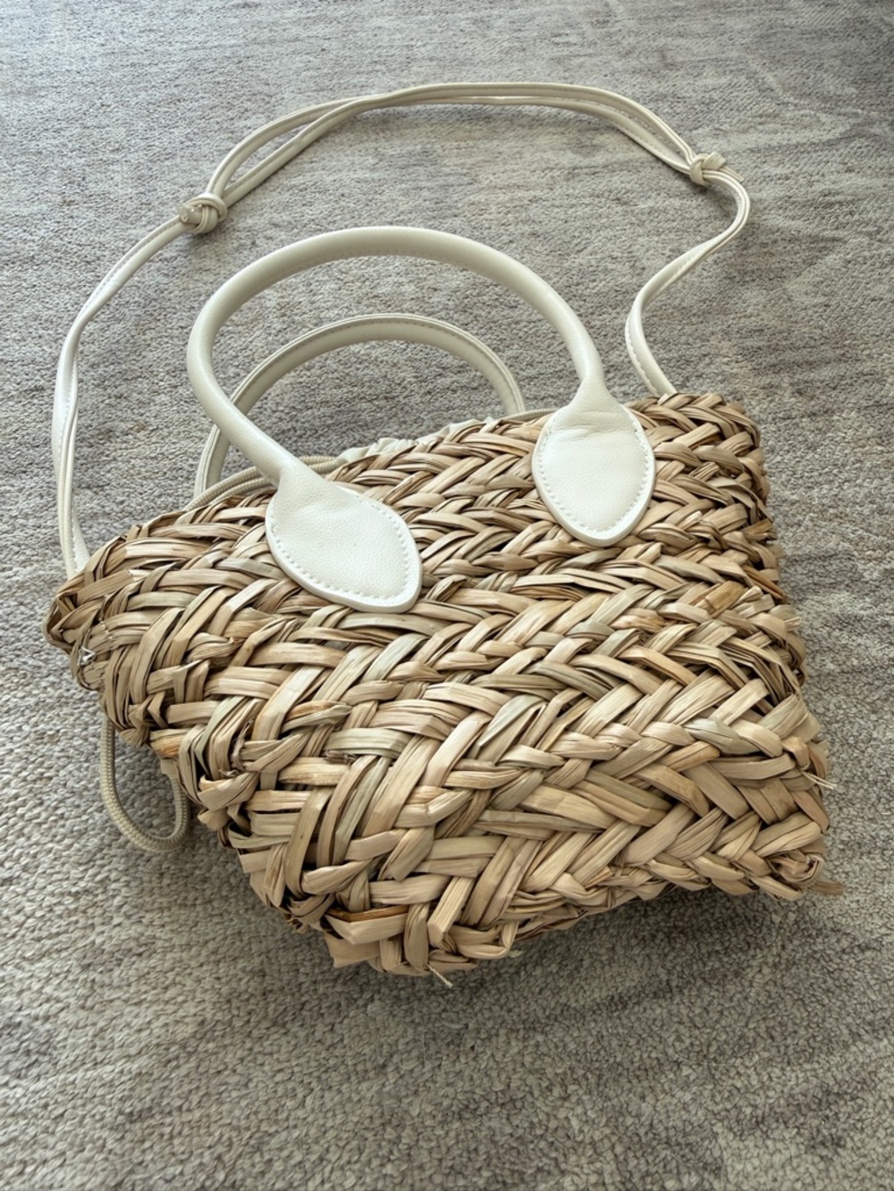 H&M Straw Drawstring Mini Tote - Picture 2 of 4
